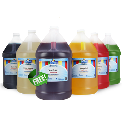 12 Gallons Of Snow Cone Concentrate 1 Gallon Half Price Plus Free Shipping